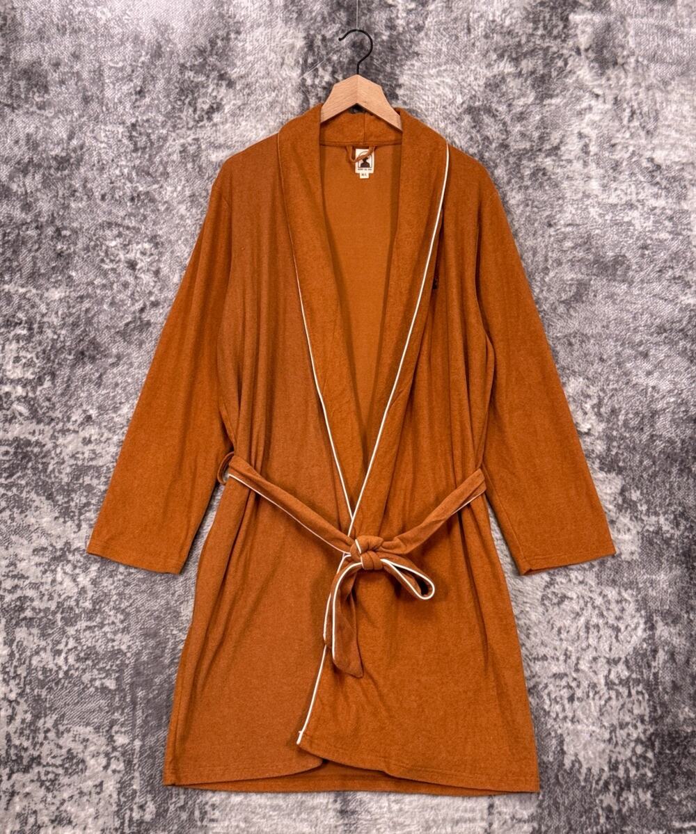 Dandy Del Mar Robe Medium / Large Mens Golden Terry Towel Resort